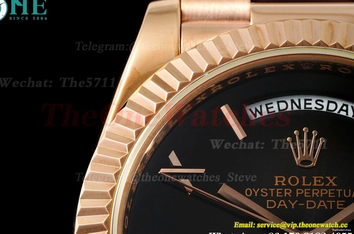 DayDate 228235 40mm VR3255(Gain Rmn RG RG KF Black Weight) 0126